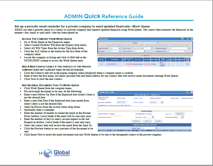 Quick Reference Step-by-Step Instructions